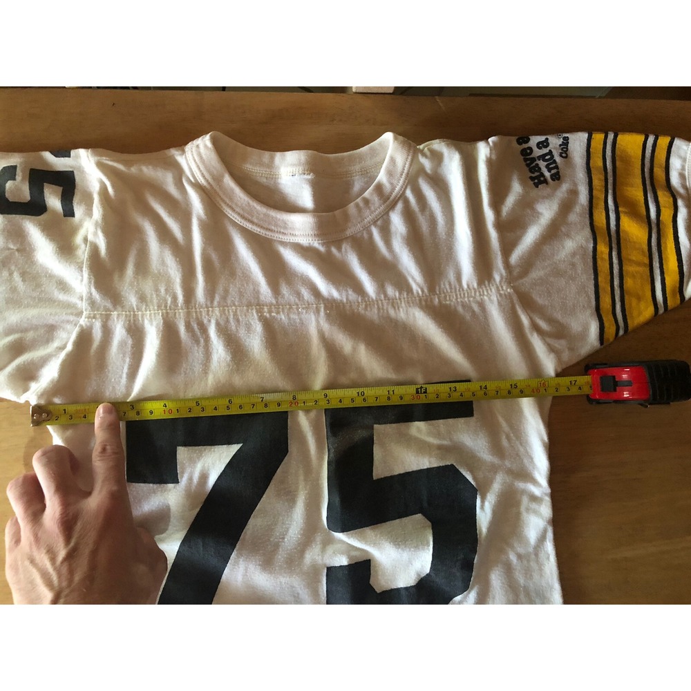 Rare Coca-Cola Vintage Collector Shirt Mean Joe Greene Have A Coke And A Smile S - Picture 8 of 11